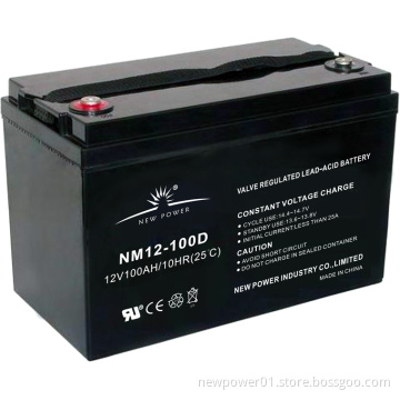 12V100ah Deep Cycle Sealed Lead Acid Battery (NM12-100D)